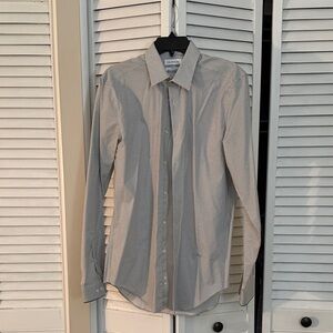 Calvin Klein Men's Gray Dress Shirt